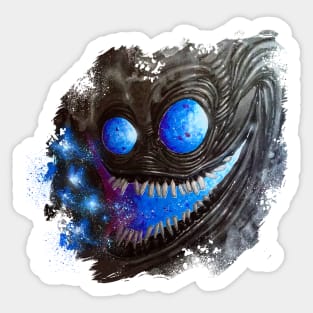 Silly Smiling Face With Escaping Fairies Sticker